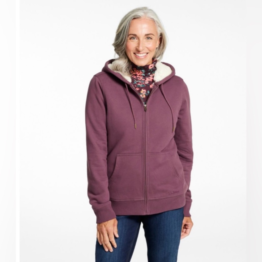 Women’s L.L.Bean 1912 Sweatshirt, Sherpa Lined Hoodie